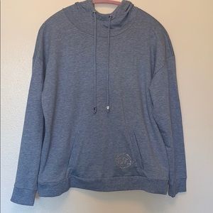 Michael Kors heathered blue hoodie